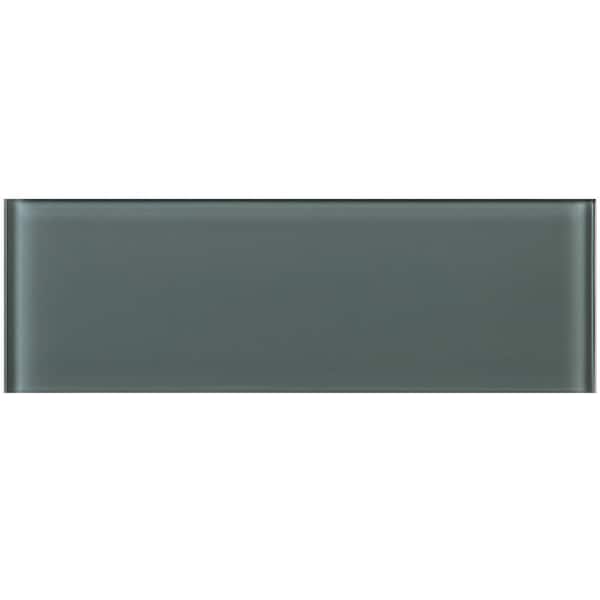 MOLOVO Crystile Electric Blue 4 in. X 12 in. Glossy Glass Subway Tile (10  sq. ft./Case) CSB-12 - The Home Depot