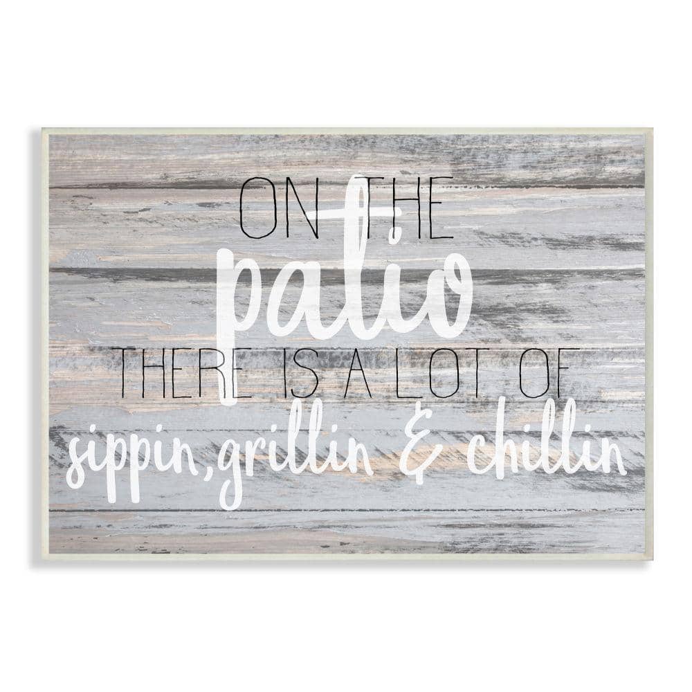 "10 in. x 15 in. ""Patio Country Home Wood Textured Word"" by Kimberly Allen Wood Wall Art" price history on PriceWatchPro