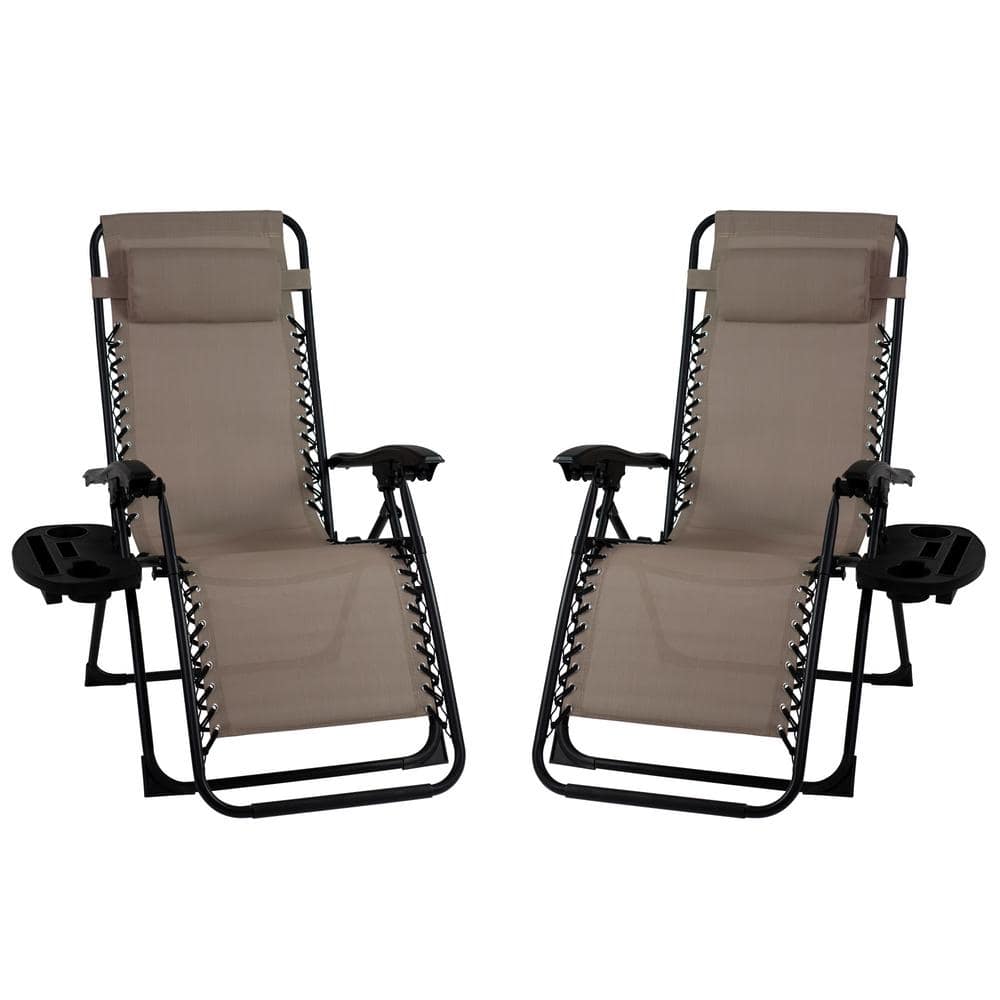 Patio Premier Premier Metal Outdoor Patio Recliner Gravity Chairs (2-Pack) 243076 Sansujyuku sansujyuku.com