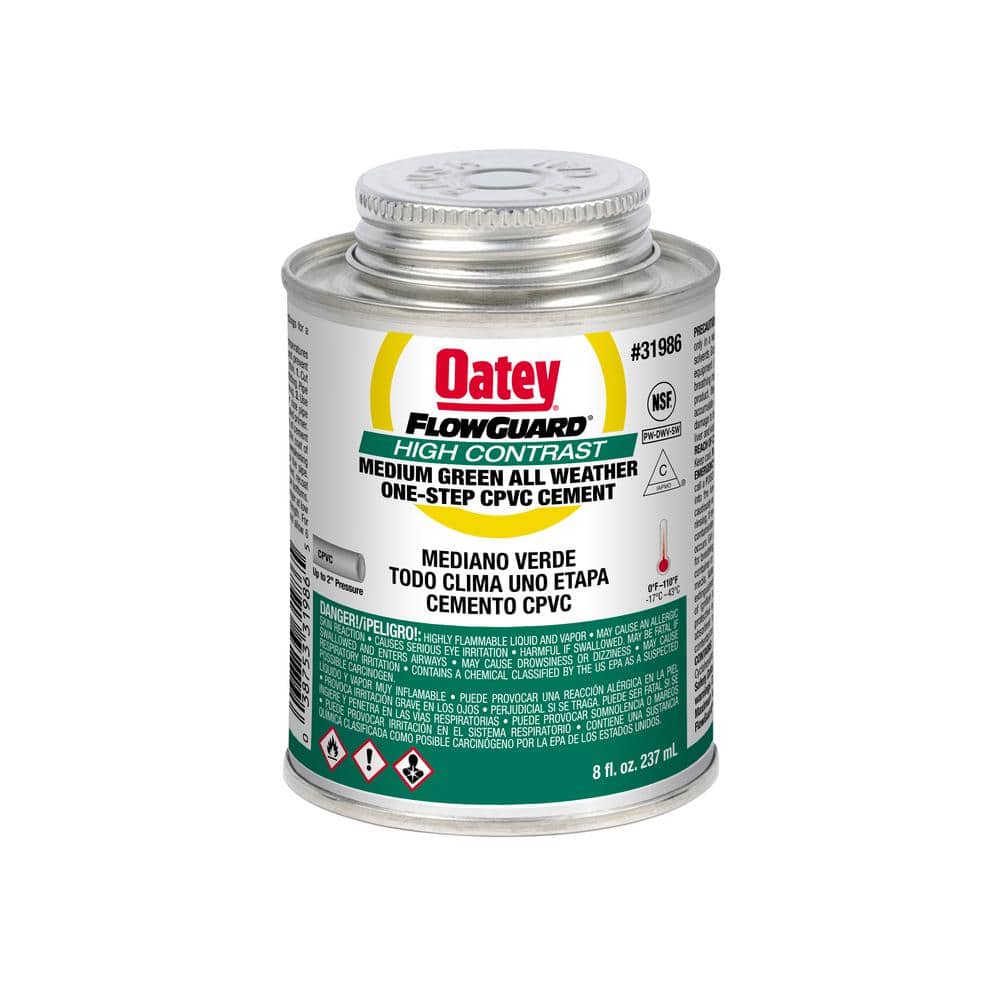 8 oz. CPVC All Weather FlowGuard High Contrast 1-Step Medium Green Cement price history on PriceWatchPro