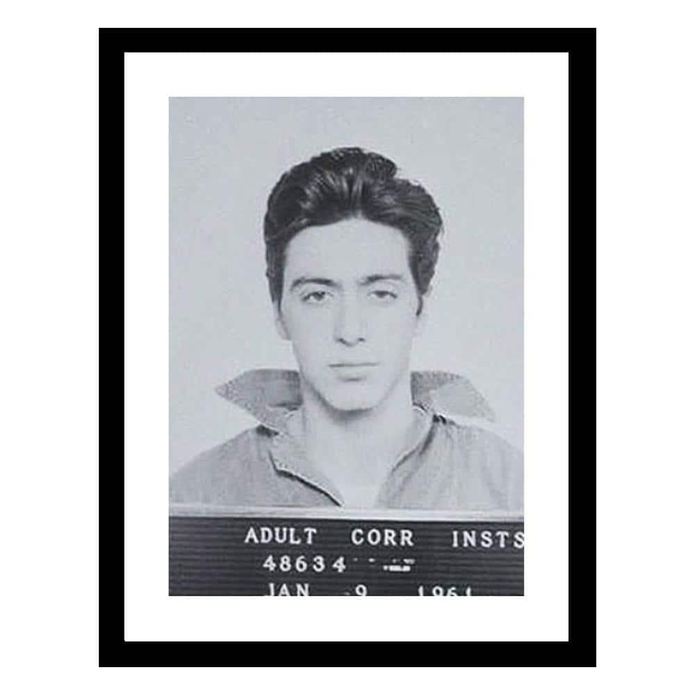 Al Pacino 1961 Mugshot by Unknown 1 Piece Framed Graphic Print Abstract Poster Art Print 18 in. x 14 in. price history on PriceWatchPro