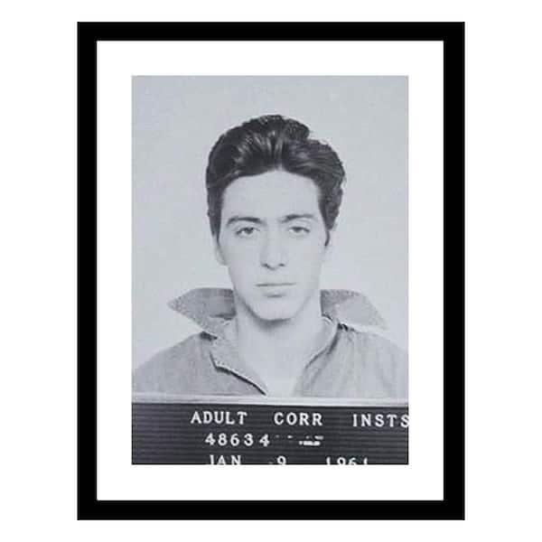 VENICE BEACH Collections Al Pacino 1961 Mugshot by Unknown 1 Piece Framed Graphic Print Abstract Poster Art Print 18 in. x 14 in.