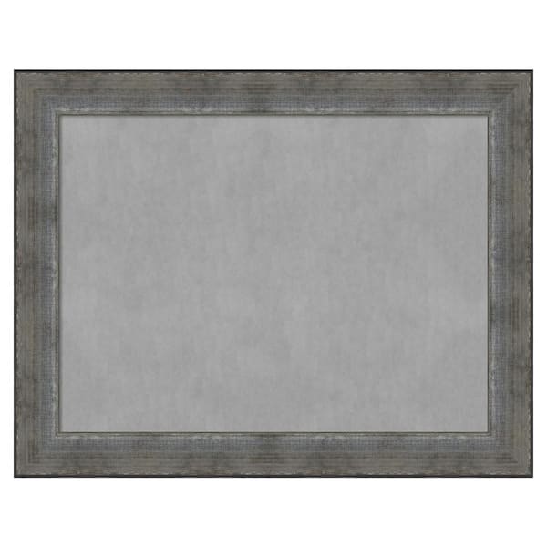 Amanti Art Forged Pewter 28 in. x 22 in Framed Magnetic Board