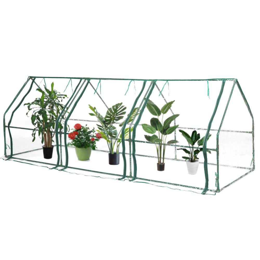 Green Outdoor Waterproof Portable Plant Greenhouse with 2 Clear Zippered Windows, Large price history on PriceWatchPro