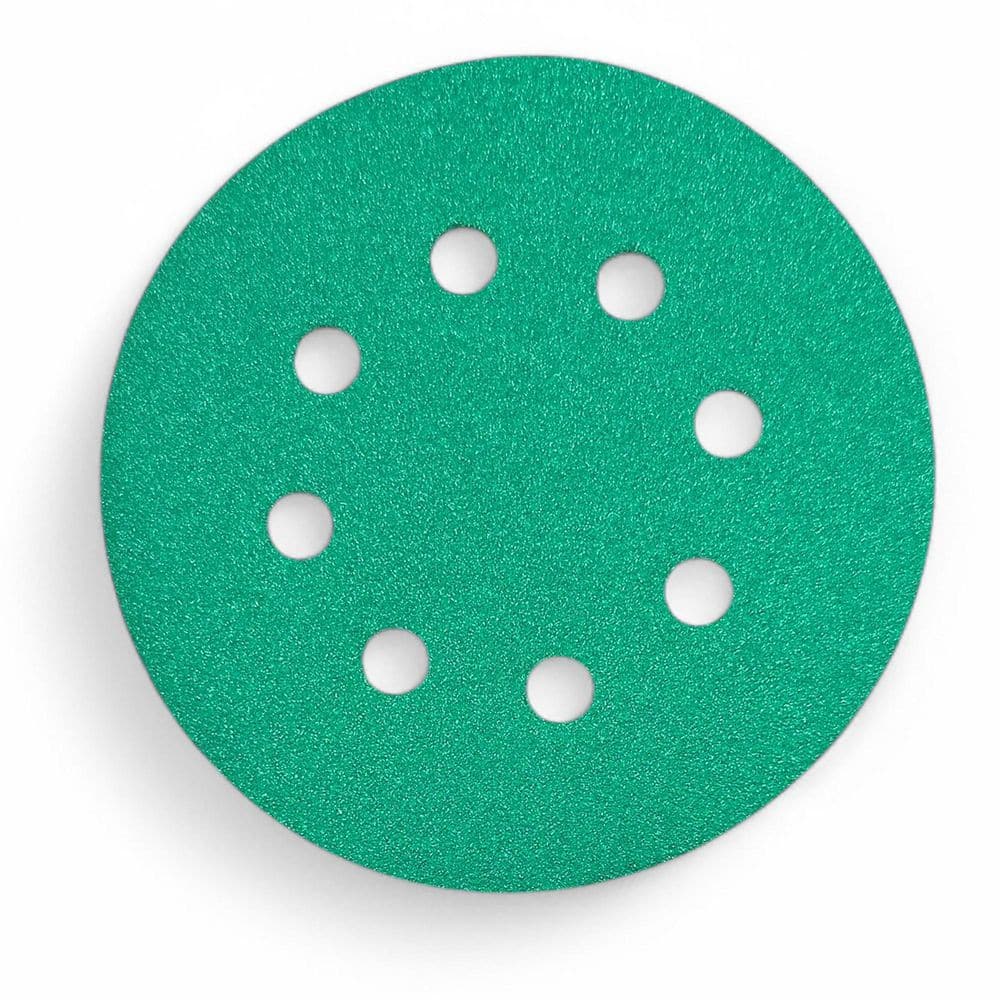 Green 5 in. 100 Grit Sanding Disc Medium (10-Pack)