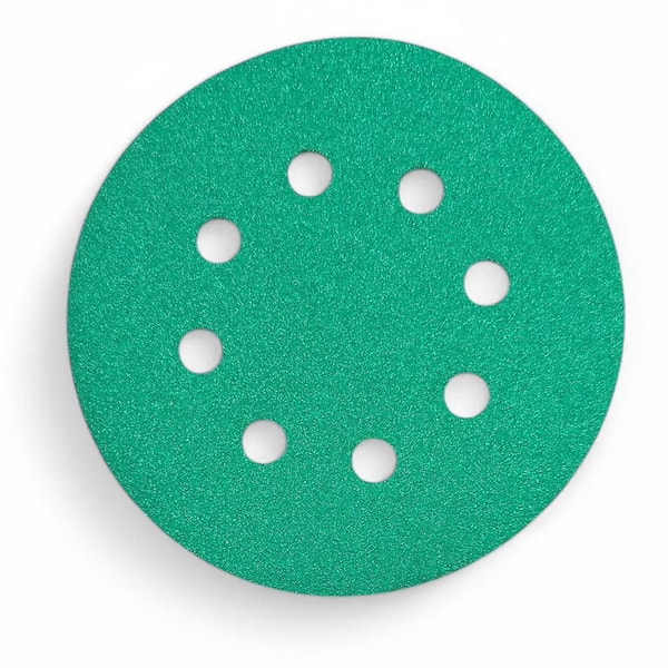 Green 5 in. 320 Grit Sanding Disc Extra Fine (25-Pack)