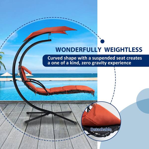 Otryad 3.6ft.Hammock Chair with Stand and Cushion, Hanging Otryad 3.6ft.Hammock Chair with Stand and Cushion, Hanging