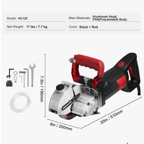 SKYSHALO 20 in. x 8 in. Wall Chaser with Plastic, 2500-Watt