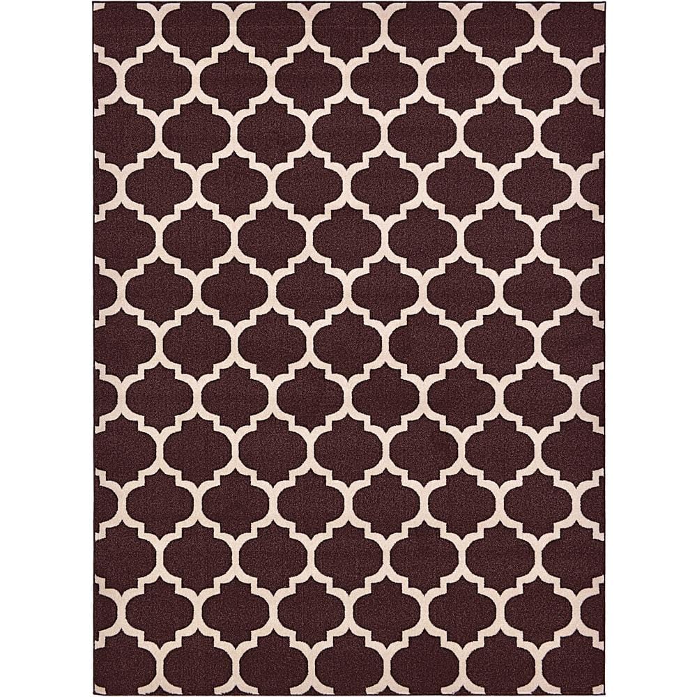 Trellis Philadelphia Dark Brown/Beige 8' 0 x 11' 0 Area Rug price history on PriceWatchPro