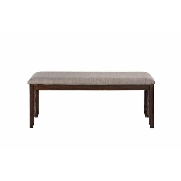 Crown Mark Hilara 2134-BENCH Transitional Dining Bench with Upholstered  Seat, Wayside Furniture & Mattress