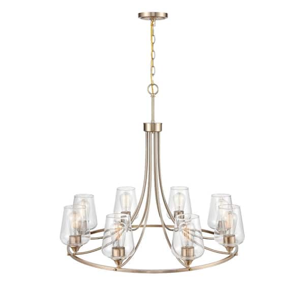 Millennium Lighting Ashford 8-Light 32 in. Modern Gold Hardwired Chandelier (1-Pack)