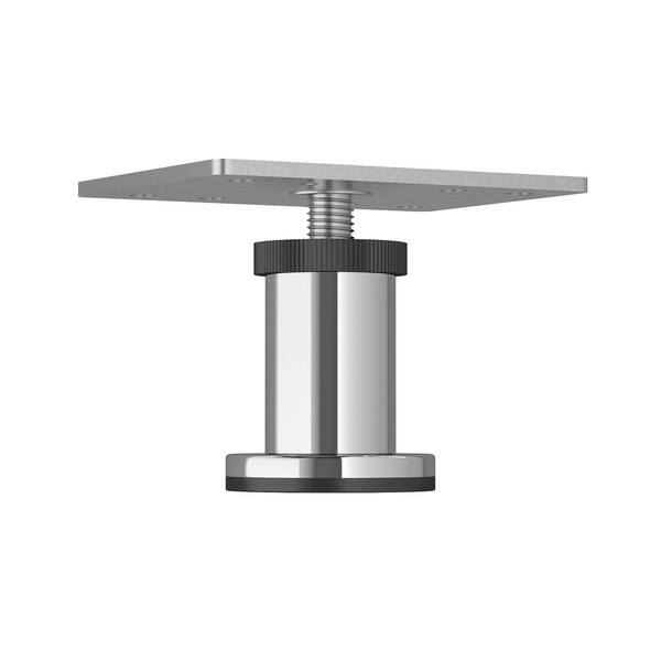 Folding Banquet Table Leg, Black, Set of 2 - 29 in. H x 24 in. W - 16 Gauge  Steel - Mounting Hardware Included