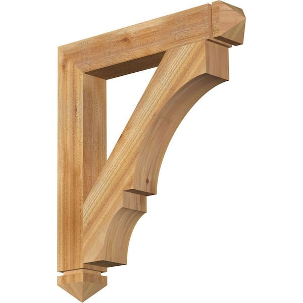 Ekena Millwork 4 in. x 30 in. x 26 in. Western Red Cedar Balboa Arts and Crafts Rough Sawn
