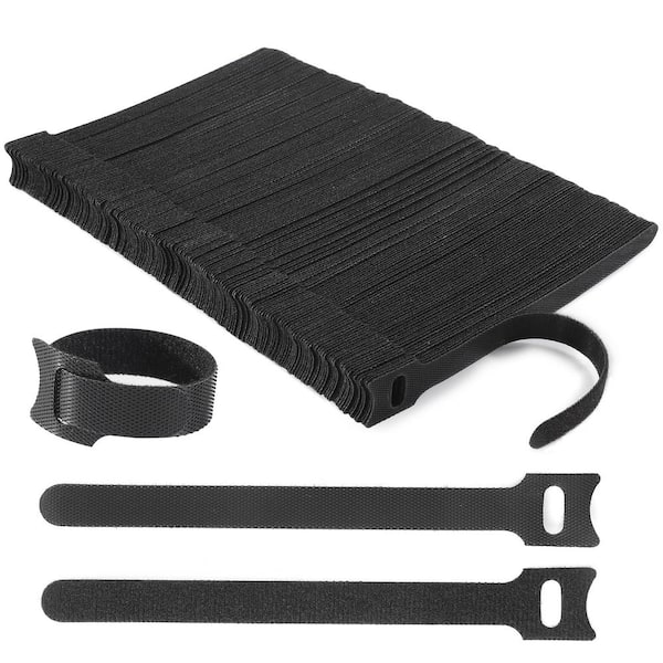 6 in. Reusable Cable Straps Cord Wrap and Hook Loop Cords Management, 210-Piece