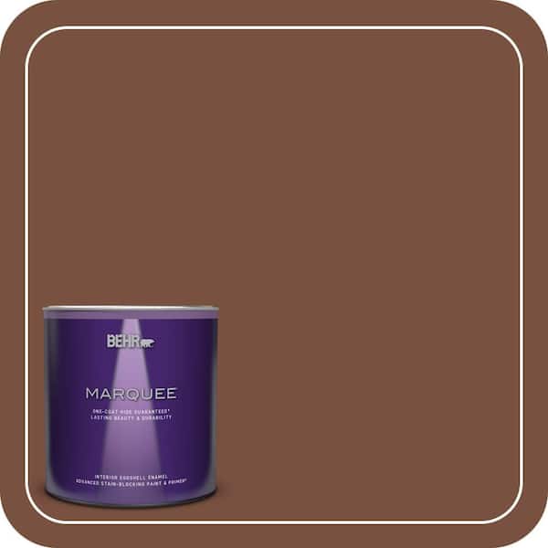 BEHR MARQUEE 1 qt. #S200-7 Earth Fired Red One-Coat Hide Eggshell Enamel Interior Paint & Primer
