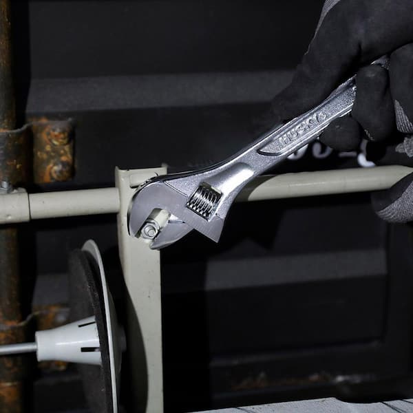Husky 8 in. Adjustable Wrench 90931 - The Home Depot