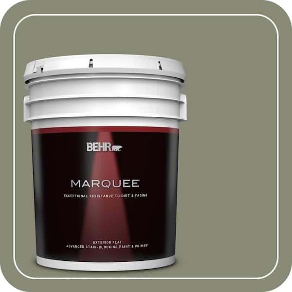 BEHR MARQUEE 5 gal. #PPU10-17 Aloe Thorn Flat Exterior Paint & Primer