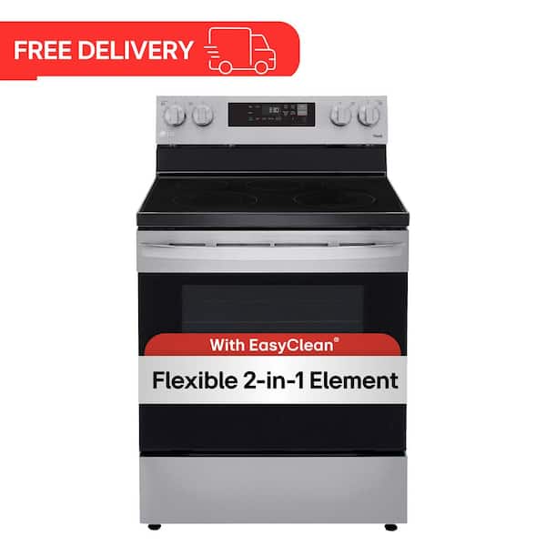 6.3 cu.ft. Single Oven Electric Range with EasyClean, Wi-Fi Enabled in Stainless Steel