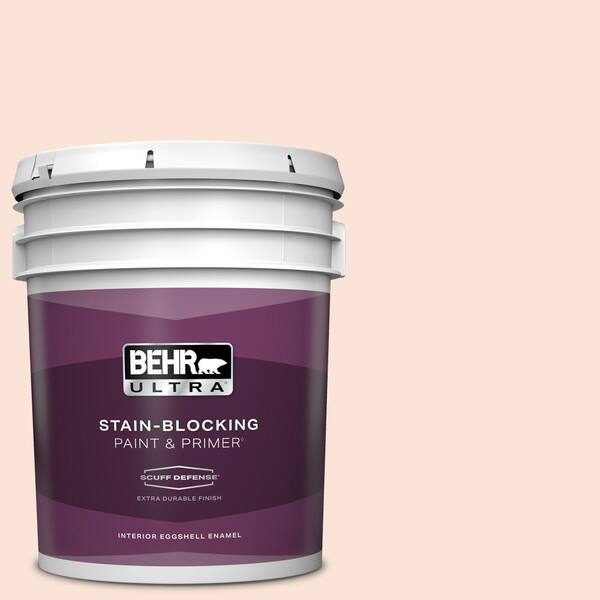 BEHR ULTRA 5 gal. #230A-1 Shell Ginger Extra Durable Eggshell Enamel Interior Paint & Primer