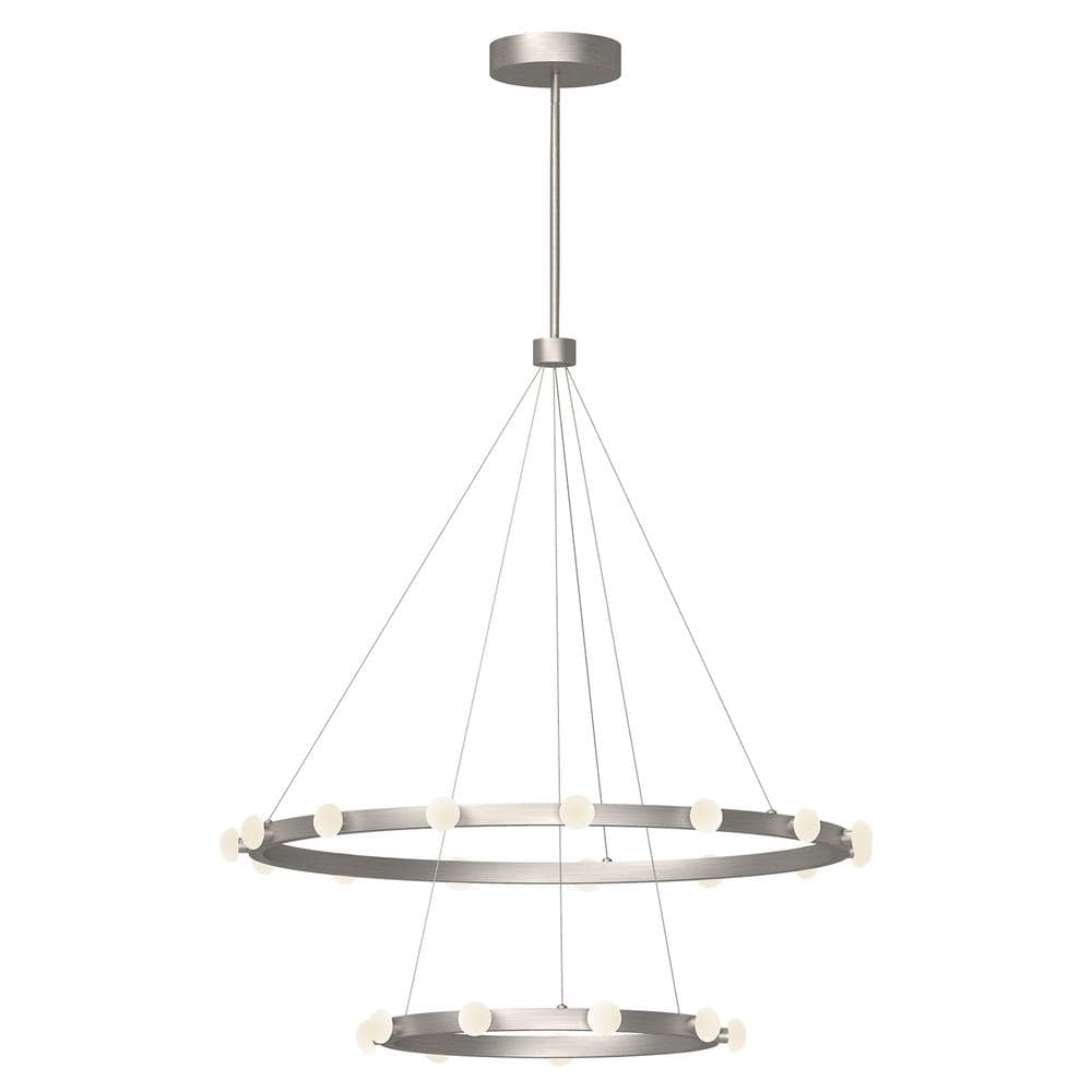 Rezz 38.5" Brushed Nickel LED Linear Chandelier