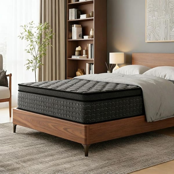 YINIX Queen Medium Firm Hybrid Memory Foam and Innerspring 12 in