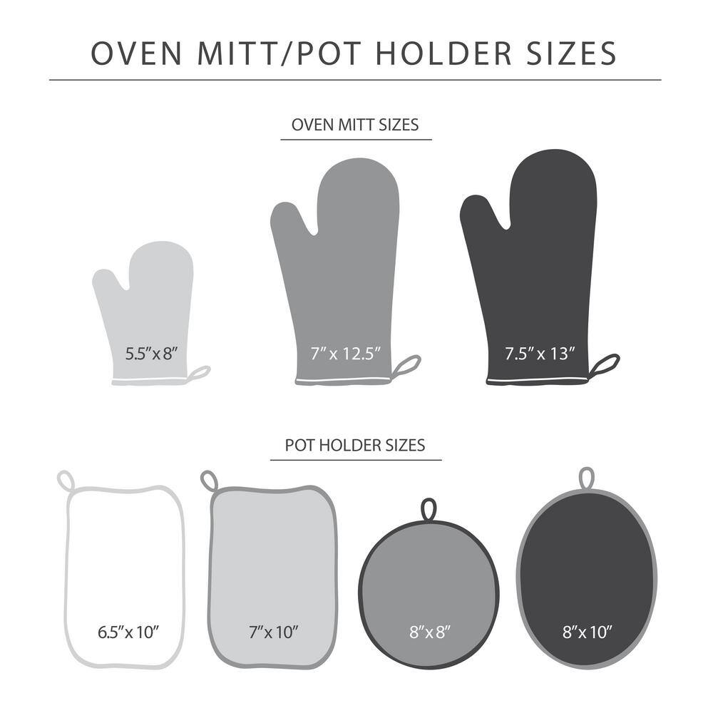 Milkshake Tan Silicone Grip Rectangle Pot Holder Set, 7" x 10"
