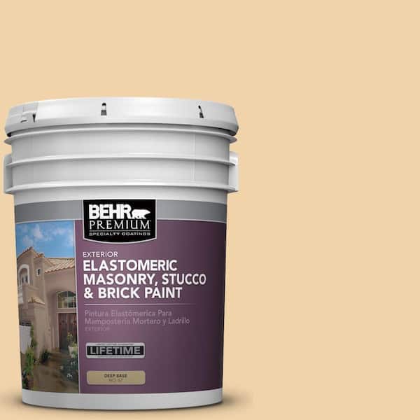 5 gal. #MS-27 Sunshine Elastomeric Masonry, Stucco and Brick Exterior Paint