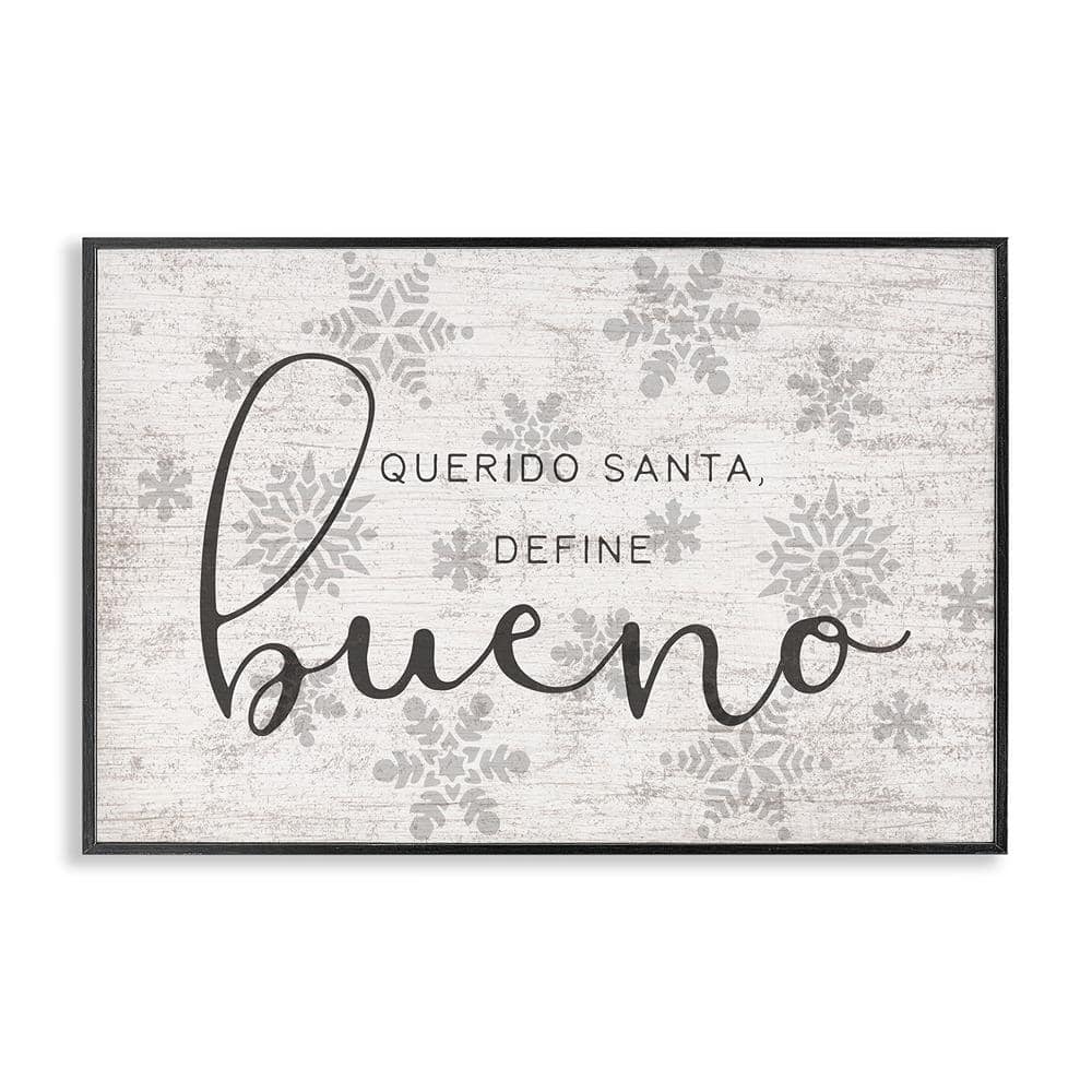 Dear Santa Define Good by Lil' Rue Black Framed Abstract Giclee Art Print 12 in. x 18 in. price history on PriceWatchPro