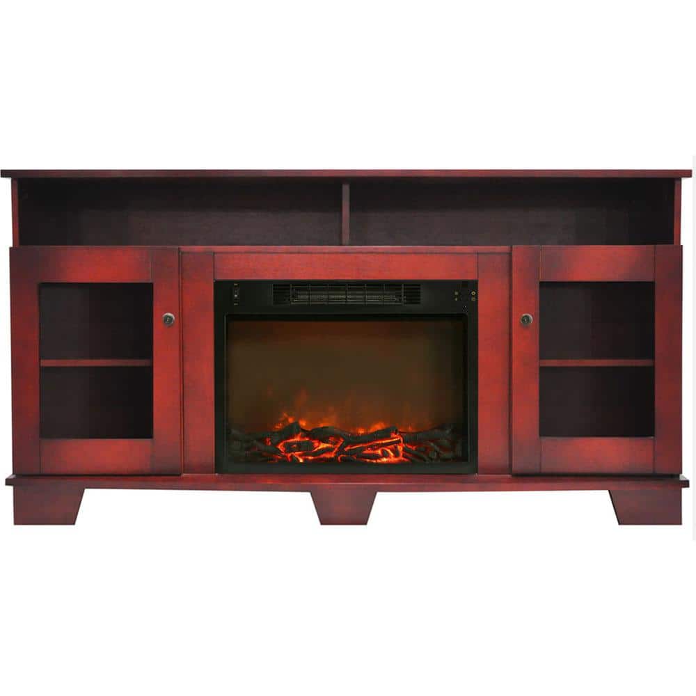 Reviews for Hanover Glenwood 59 in. Electric Fireplace in Cherry with
