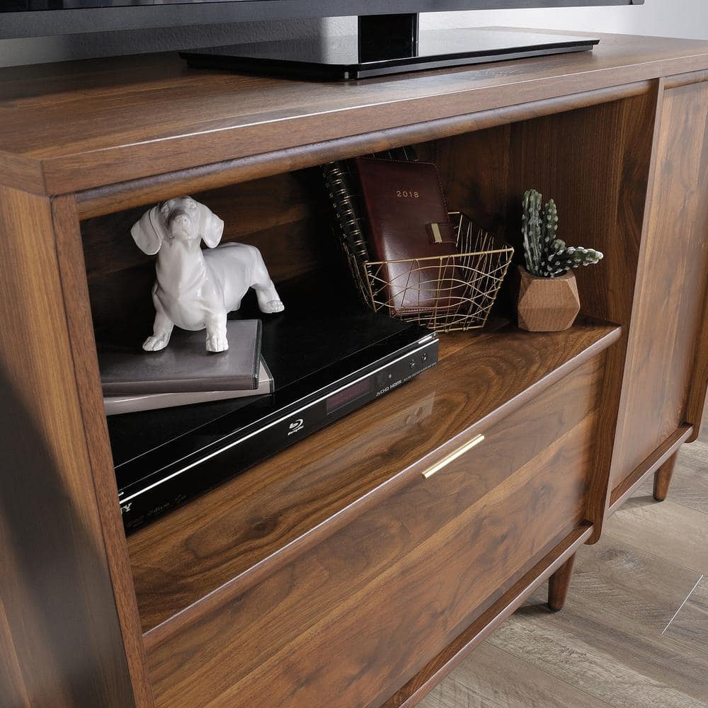 Grand Walnut Mid-Century 44'' TV and Storage Credenza