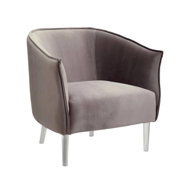 Donostia Contemporary Gray Finish Accent Chair