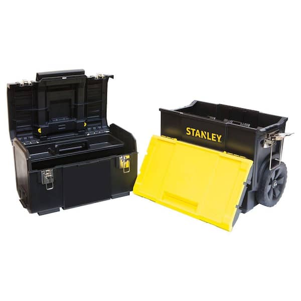 Rolling Tool Box Storage Bin Organizer 11 in 3-in-1 Detachable Large Portable 