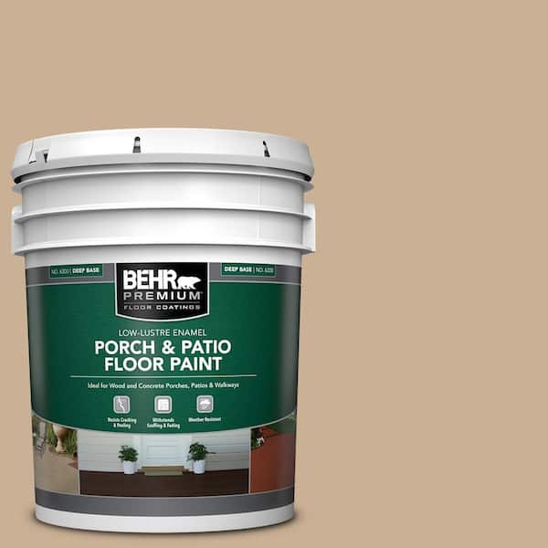 BEHR PREMIUM 5 gal. #N260-3 Polo Tan Low-Lustre Enamel Interior/Exterior Porch and Patio Floor Paint