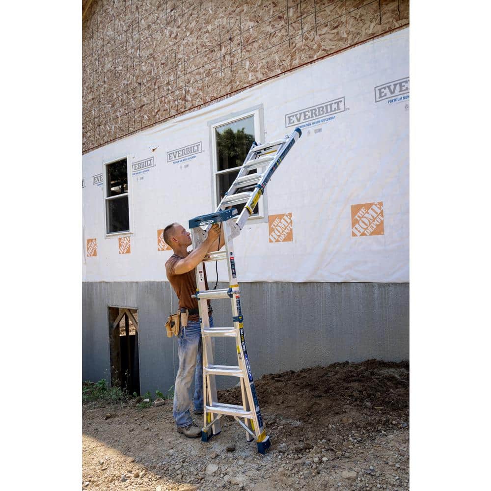 Buy 20 ft. Reach Aluminum MultiMax Pro MultiPosition Ladder, 375 lbs