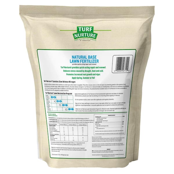 Turf Nurture 8.33 lbs. Natural Dry Lawn Base Fertilizer Turf Nurture 8.33 lbs. Natural Dry Lawn Base Fertilizer