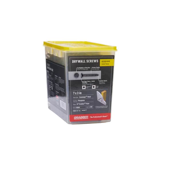 Grabber #7 x 2 in. Phillips Scavenger Head Drywall Screws (5 lb