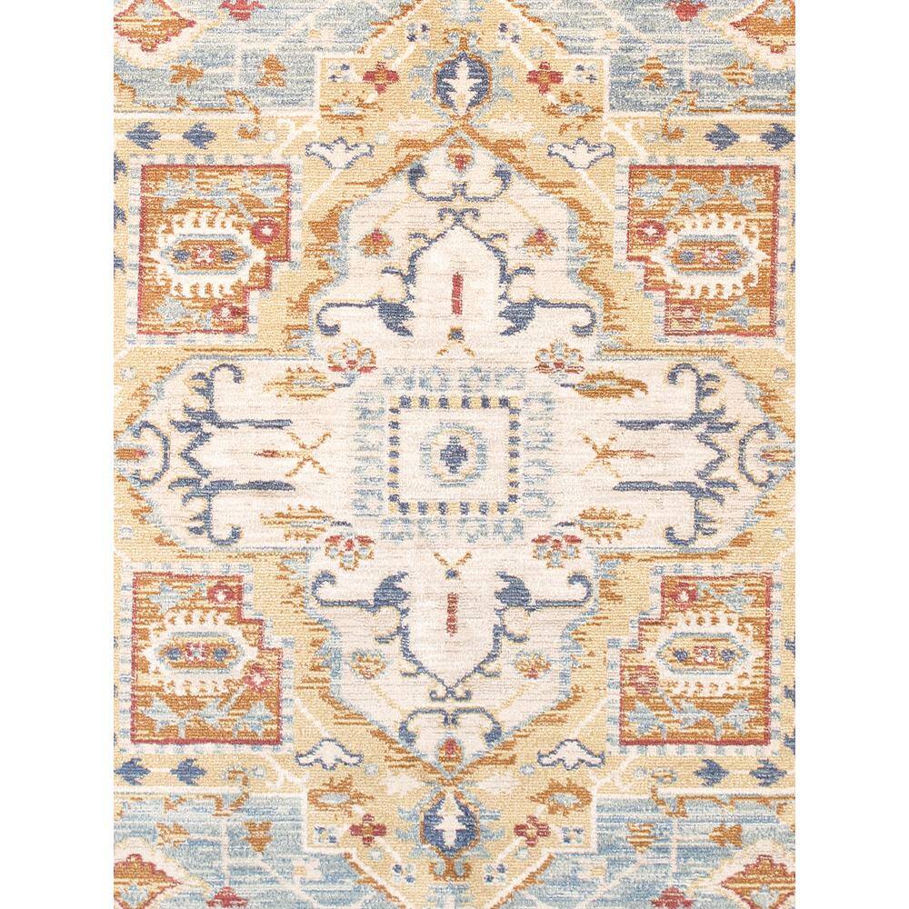 Heritage Light Blue 8' x 10' Stain-Resistant Synthetic Area Rug