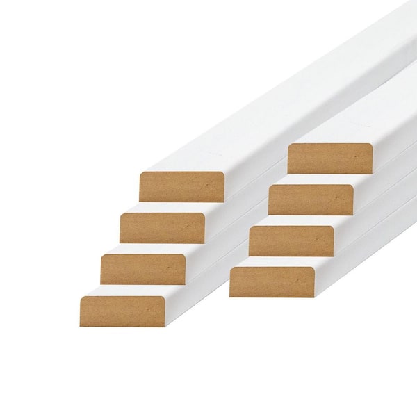Builders Choice 1 in. x 2 in. x 8 ft. Primed MDF E2E Board (8-Pack