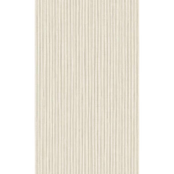 Walls Republic Light Fawn Simple Geometric Stripes Printed Non-Woven Paper Non-Pasted Textured Wallpaper 60.75 sq. ft.
