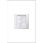 adorne 1-Gang Brush Plate Wall Plate, White (1-Pack)