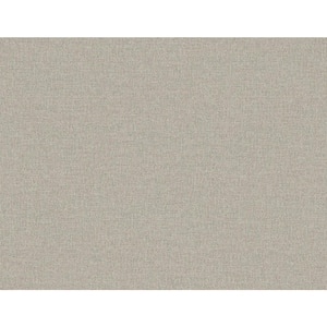 60.75 sq. ft. Taupe Normandy Embossed Vinyl Unpasted Wallpaper Roll