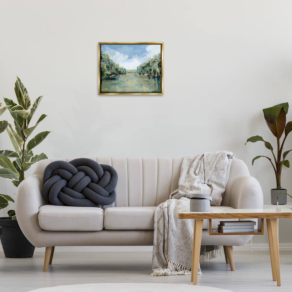 Serene Reflective Nature by Meredith Howse Gold Floater Frame Nature Graphic Art Print 17 in. x 21 in. price history on PriceWatchPro