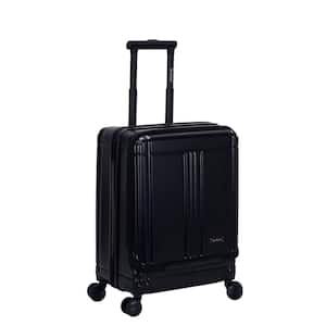 Tokyo 18 in. Black Expandable Hard Side Spinner Carry on Laptop with TSA Lock