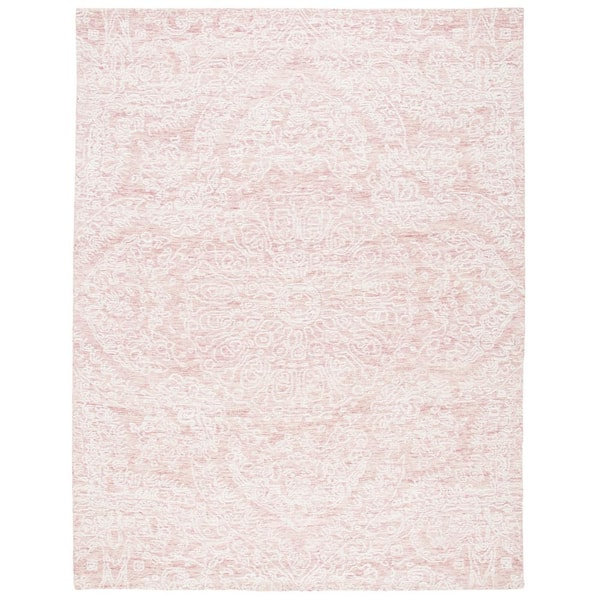 SAFAVIEH Metro Pink/Ivory 8 ft. x 10 ft. Medallion Floral Area Rug