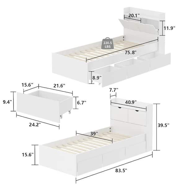 Amazon.com: Zevemomo Twin Over Twin & Twin XL Bunk Bed