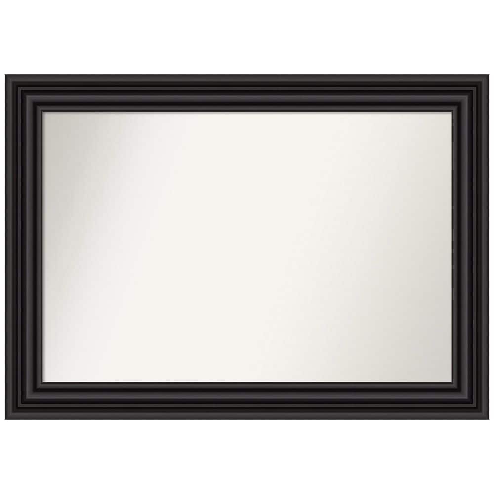 Colonial Black Rectangular Wall Mirror with Polystyrene Frame