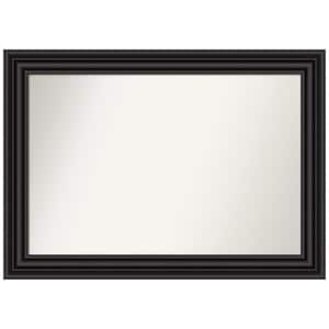 Colonial Black 42 in. W x 30 in. H Rectangle Non-Beveled Framed Wall Mirror in Black