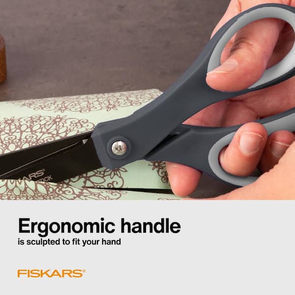 Fiskars Everyday 8 in. Non-Stick Titanium Scissors with Fiskars Everyday 8 in. Non-Stick Titanium Scissors with