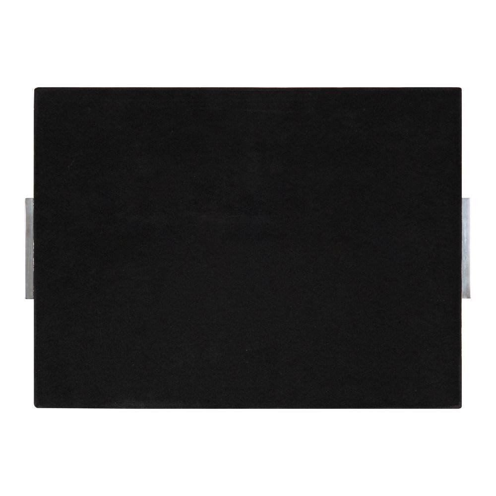 Samana Silver Hammered Stainless Steel Rectangular Tray