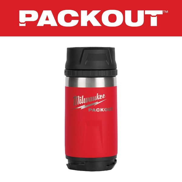 PACKOUT Red 12 oz. Insulated Bottle with Sip Lid